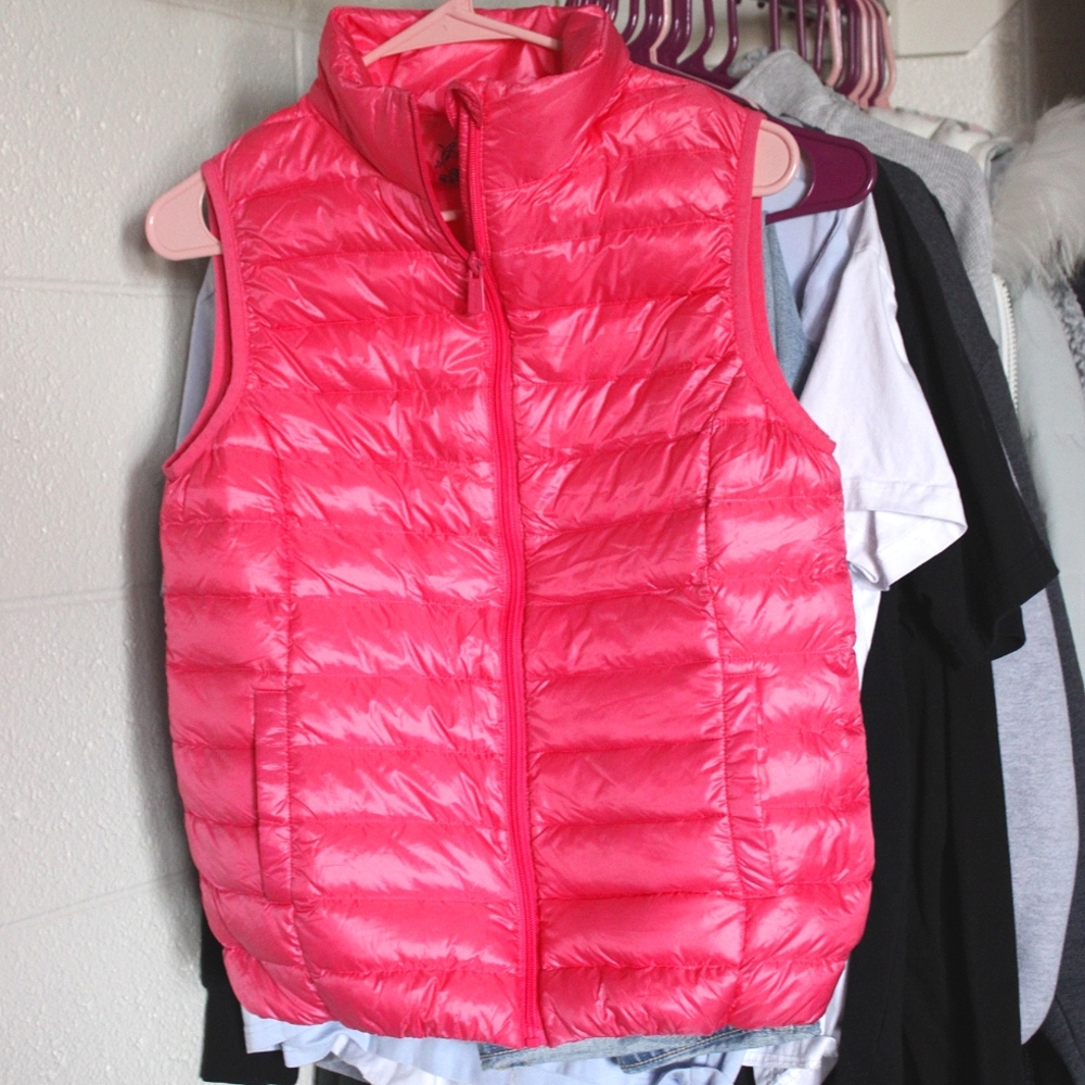 Pink Puffer/Down Vest